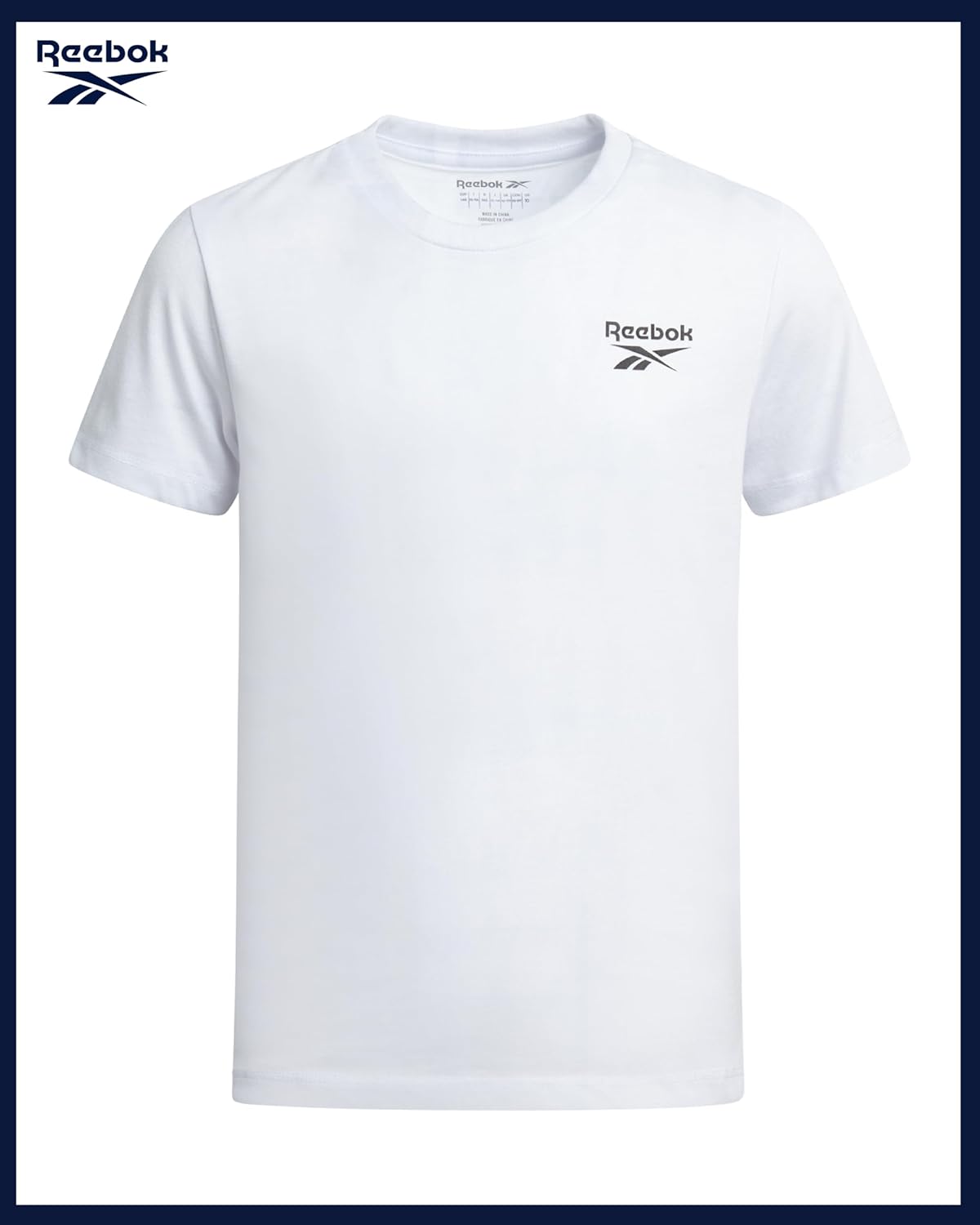 Reebok Boys Joggers Set - 3 Piece Boys Tracksuit Set with Tricot Zip Up Jacket Athletic Cotton T-Shirt and Jogger Sweatpants - Image 6