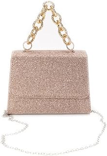 Womens Evening Bag Sequin Small Square Bag Banquet Handbag Ladies Party Clutch