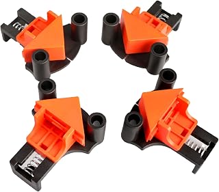 OhhGo 4pcs Corner Clamps Set 60/90/ 120 Degree Right Angle Clamps for Home DIY Woodworking Drilling Framing Tool