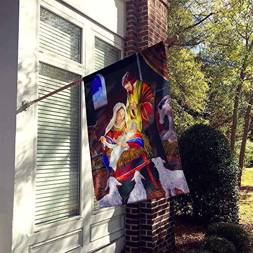 Drapeau Nativité extérieur résistant au vent grand format double face pour maison - 3