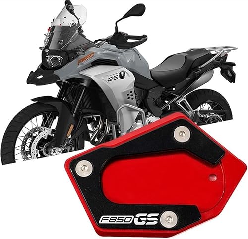 Miniatura 2 de SCUUBE for BMW F850GS F 850 GS 2018-2020 Motorcycles Kickstand Foot Side Stand Enlarger Plate Extension Pad CNC Support Plate Extension (Color  Red)
