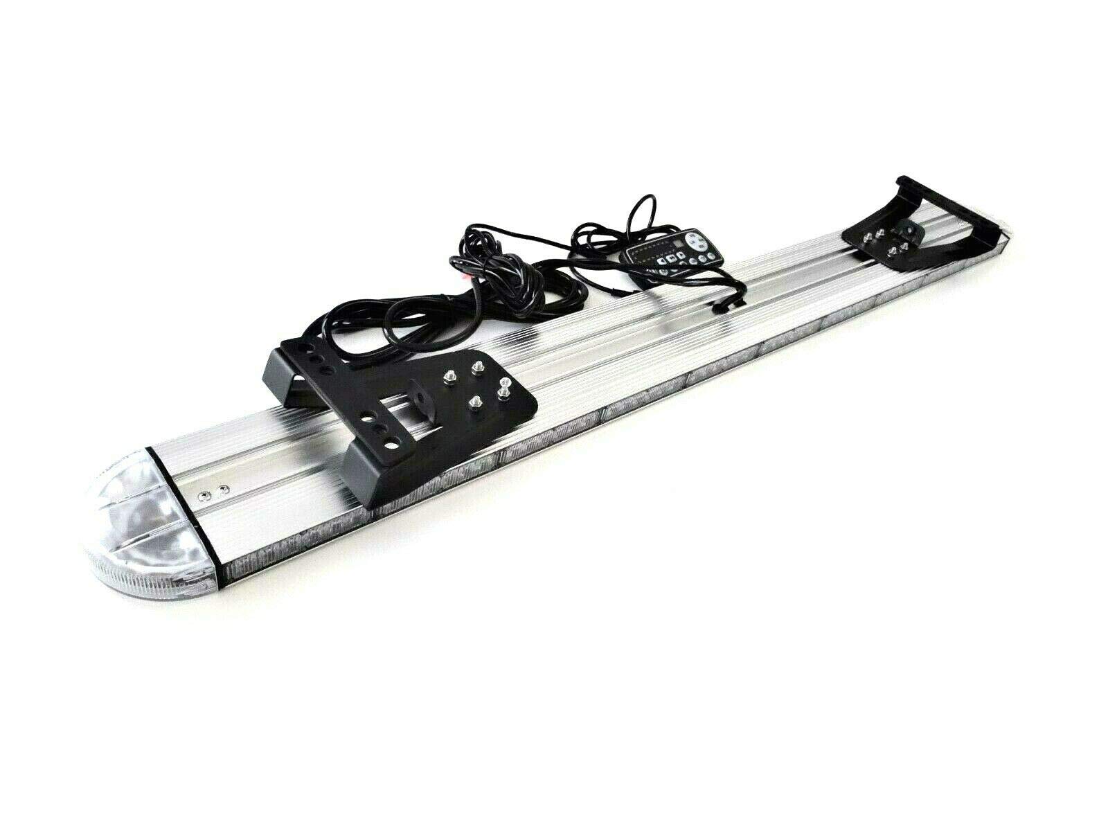 Matel Service - LED Warnleuchte orange 12/24V - LED Lichtleiste Auto 1230mm – Inkl. Fernbedienung - Lichtleiste 138 LEDs - Zusatzscheinwerfer für Fahrzeuge mit Zulassung - 8 einstellbare Blitzmuster