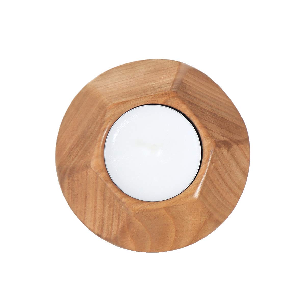 NKlaus Set of 5 wooden tealight holders sweet church decoration candle holder handmade 36406 - Image 2