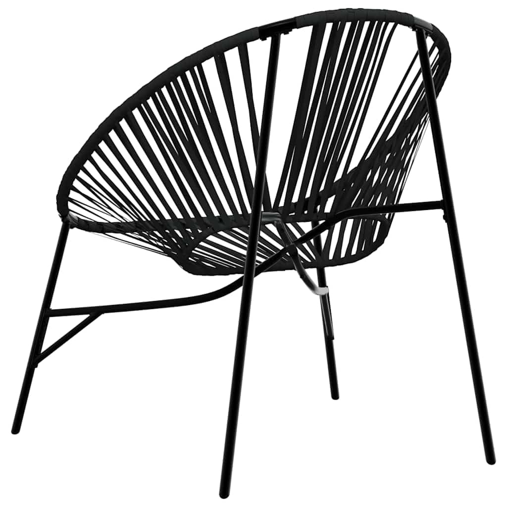 vidaXL Chaise œuf de Jardin Noir résine tressée, Chaise Oeuf, siège de Jardin, Chaise de Patio, Chaise de Jardin, siège d'extérieur