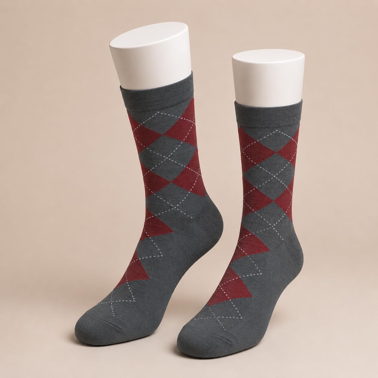 Men's Crew Lenth Colourfull Grey Socks|Pack 1-picture-12