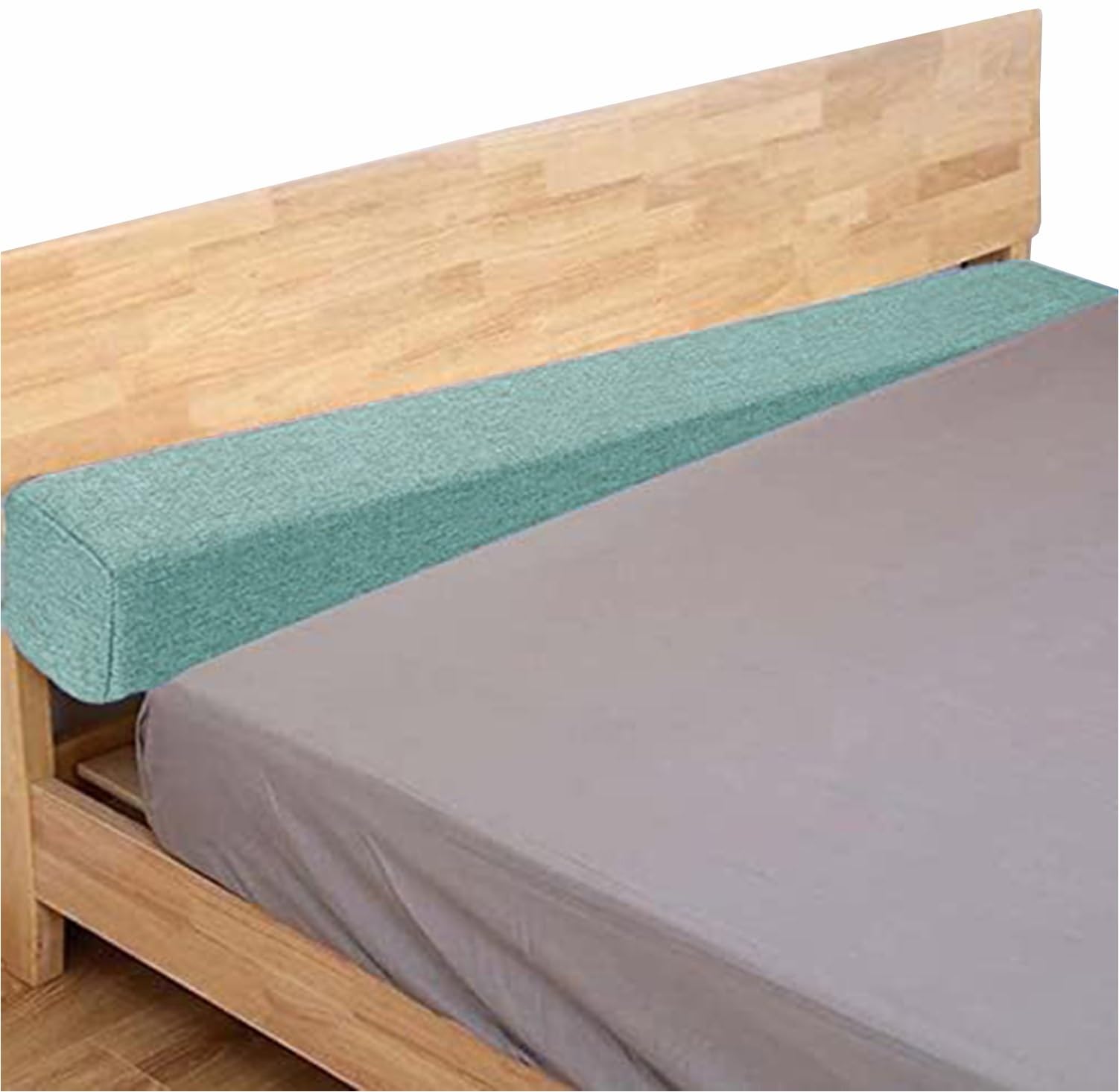 Holomaalahi blocker between bed and wall 150x20x15cm/59x8x6in for Headboard Gap or Wall, Bed Extension for Single, Double & King Beds, Removable Cover