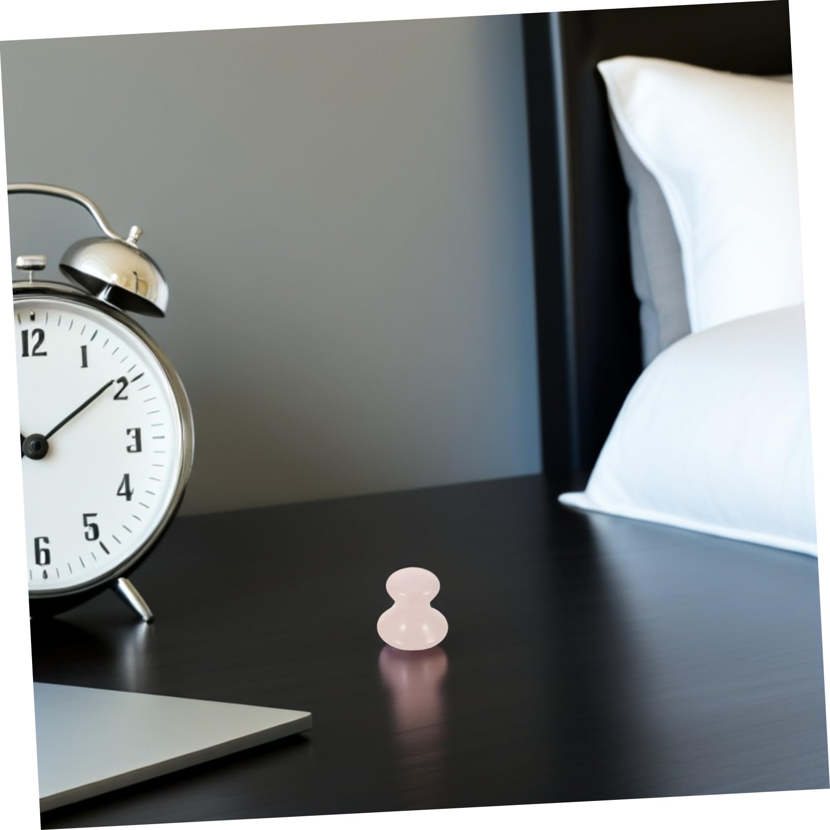 Didiseaon 3pezzi Rullo in Pietra Rosa per Massaggio Facciale Strumento Gua Sha per Massaggio Viso Massaggiatore Facciale Design Ergonomico Forma di Fungo