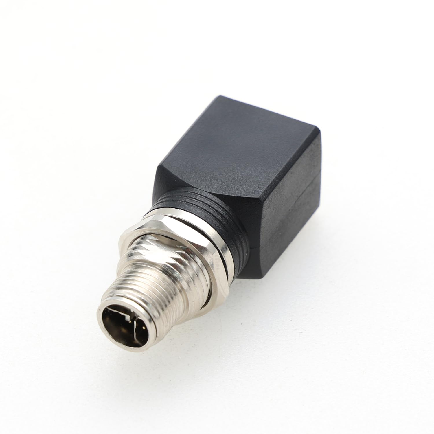 Eonvic M12 8 Pin Male to RJ45 Ethernet Extension Connector X Code Industrial Connector (8Pin Male X Code rotatable, Straight)