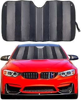 Car Windshield Sunshade Thicken 5-Layer UV Reflector Auto Front Window Sun Shade Visor Shield Cover,Keep Vehicle Cool(Gary,57" × 27.5")