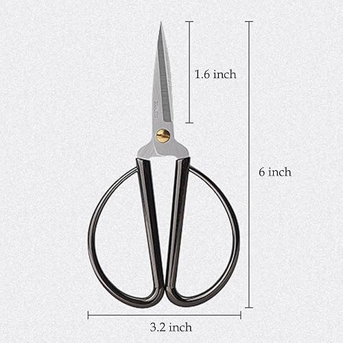 Miniatura 2 de Tijeras de costura de acero inoxidable de 6 pulgadas, tijeras afiladas para bordado, costura, manualidades, trabajo de arte y uso diario para el