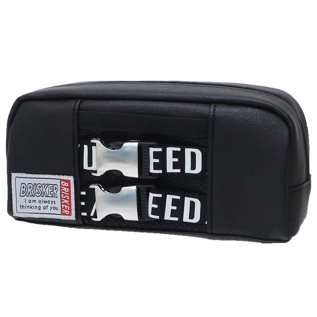 Amazon.co.jp: [筆箱]バックル付きペンケース【ブラック 】 : Office