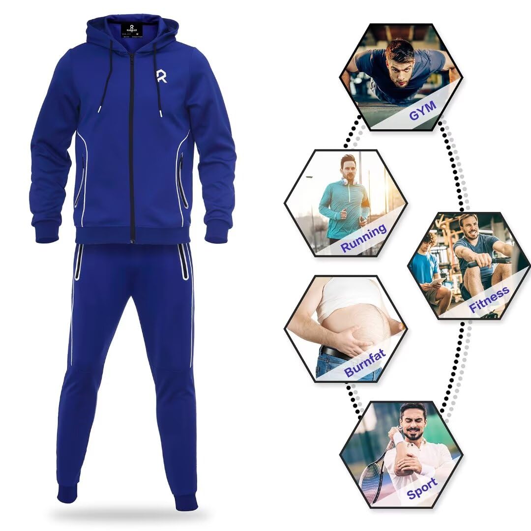 R RAMBLER 1985 modny zestaw dresowy męski dres z kapturem stroje aktywne pełny zamek błyskawiczny stroje do biegania na zewnątrz odzież robocza odzież sportowa