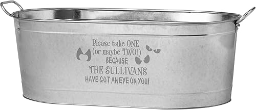 Miniatura 24 de Let's Make Memories Tina personalizada para bebidas – Cuenco de dulces con soporte para dulce o truco – Decoración de fiesta de Halloween – Trick or