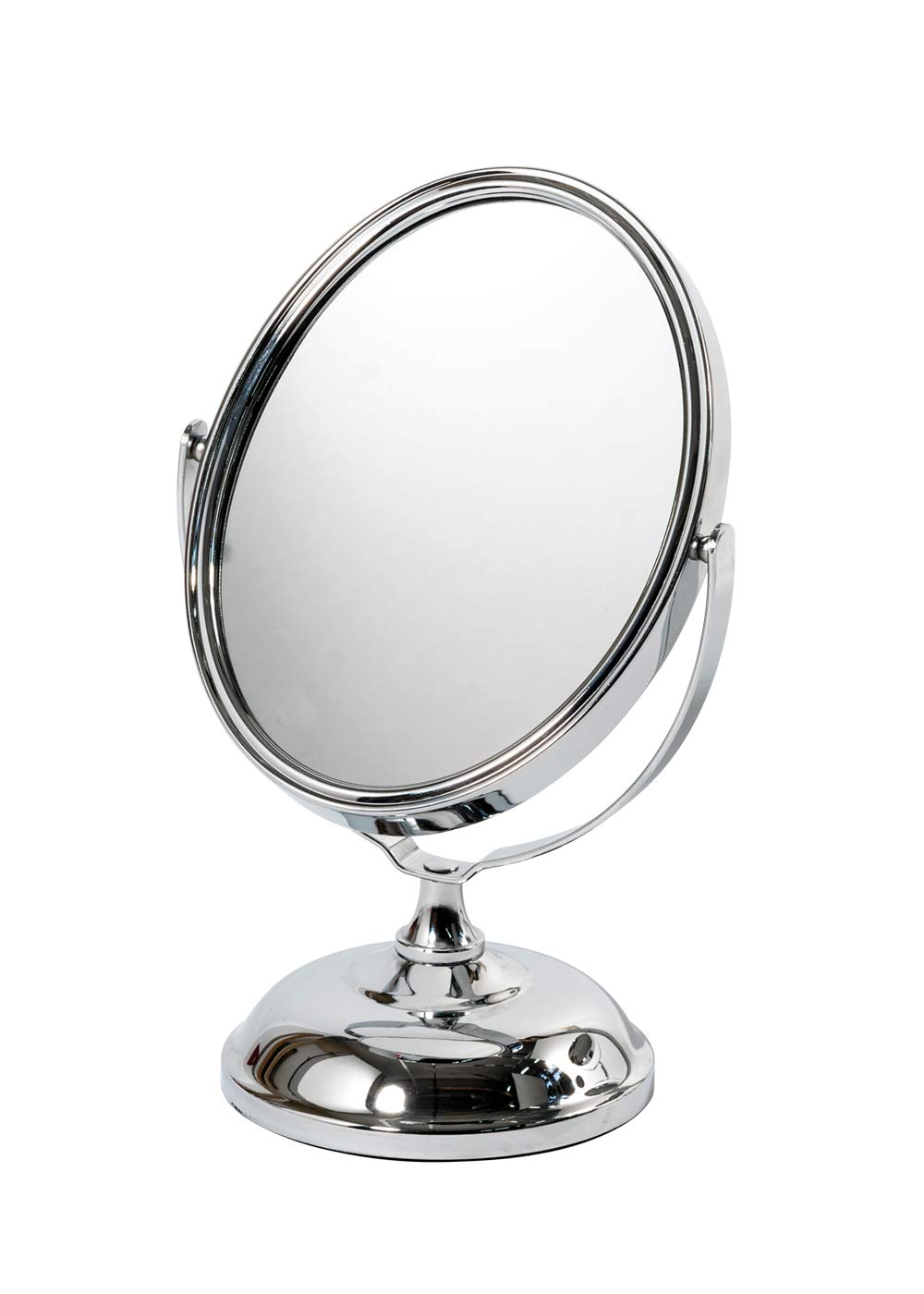 Showerdrape Eris 5x Magnification Vanity Makeup Mirror Free Standing Table Mirror on Stand