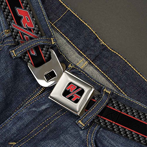 Image of Dodge Seatbelt Buckle Belt, Dodge Challenger RT Emblem Carbon Fiber Stripe