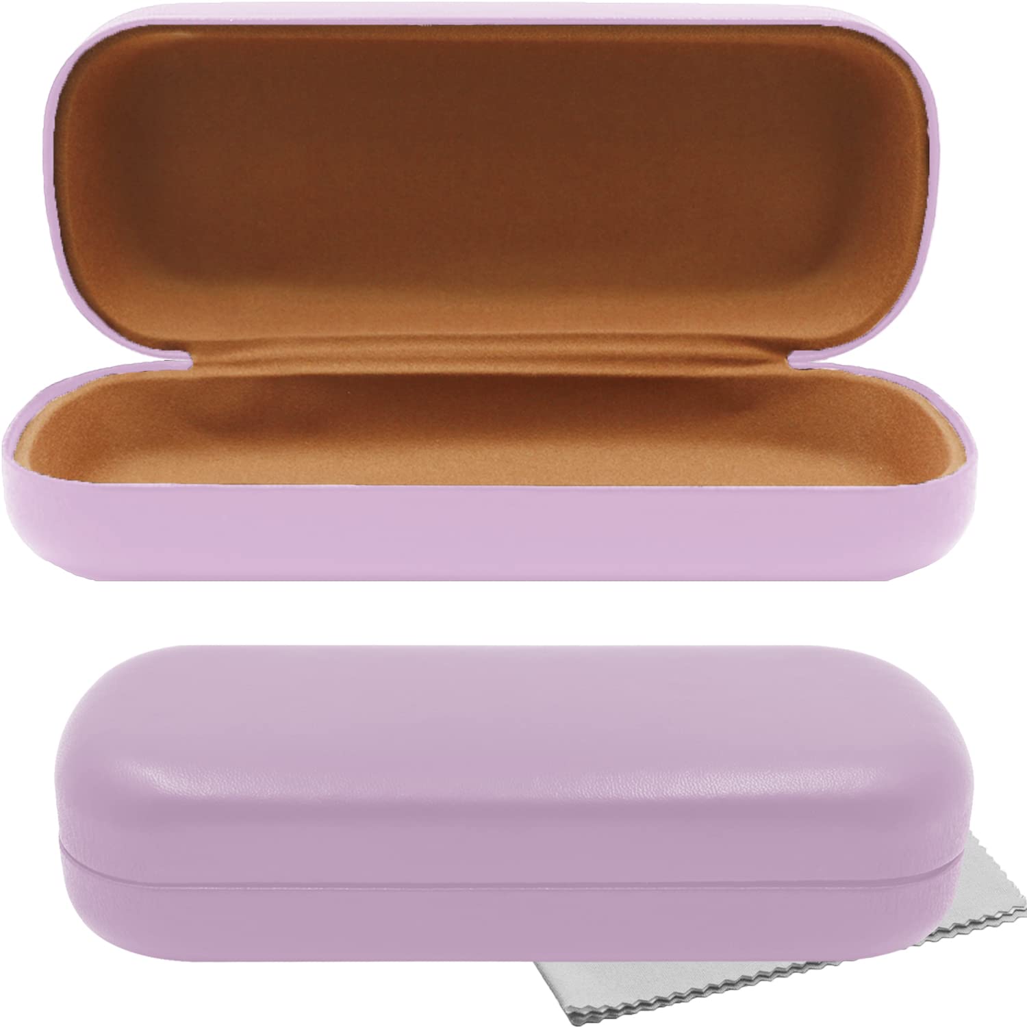 Olicky Étui à Lunettes Rigide En Cuir PU - Protection Maxi Avec Chiffon Microfibre Inclus