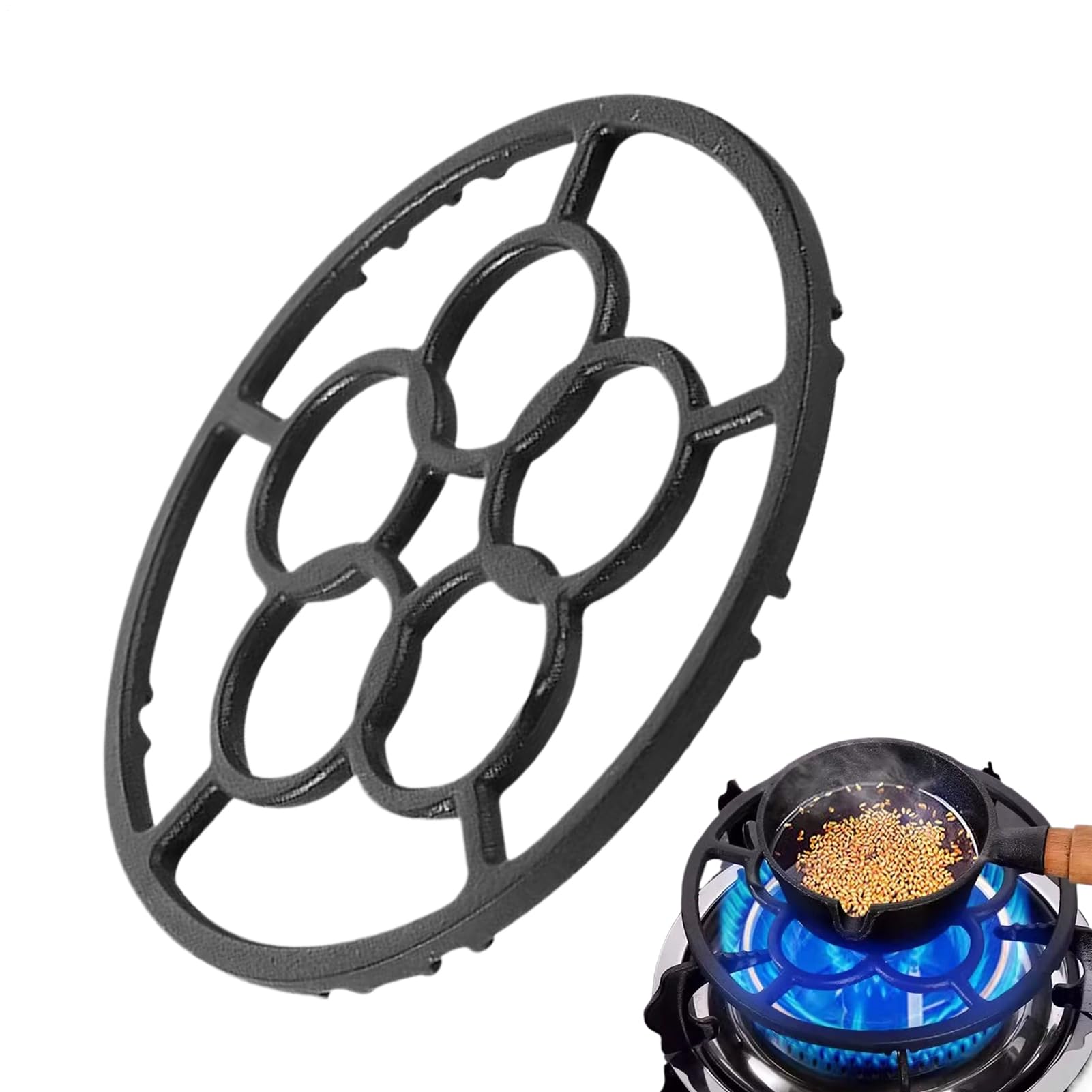 Anneau de brûleur grille support fonte pour cafetière et cuisine
