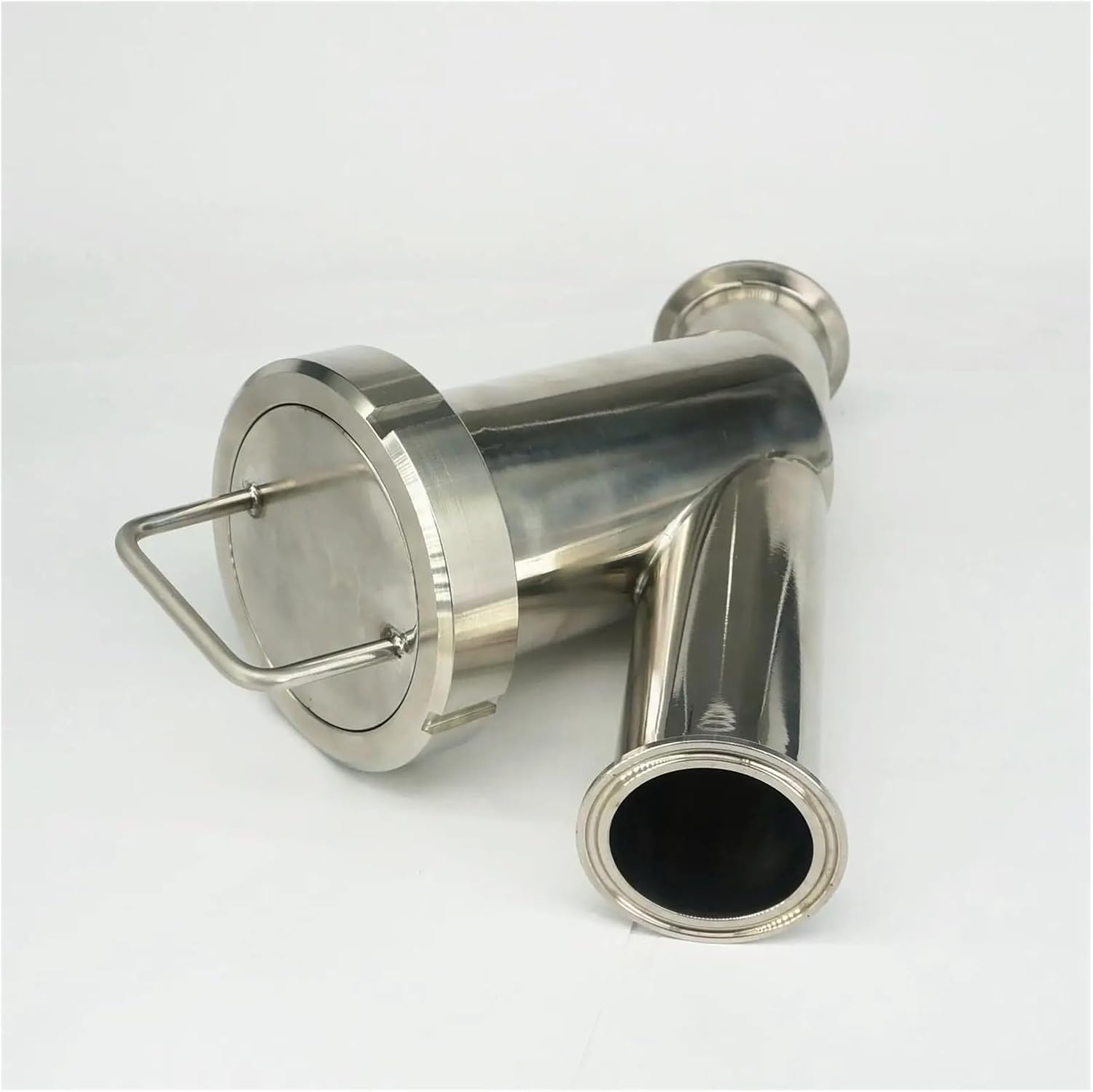 Fit 51mm Pipe OD x 2" Tri Clamp 20-150 Mesh 304 Stainless Steel Y Type Strainer Filter Home Brew Wine(120 Mesh)