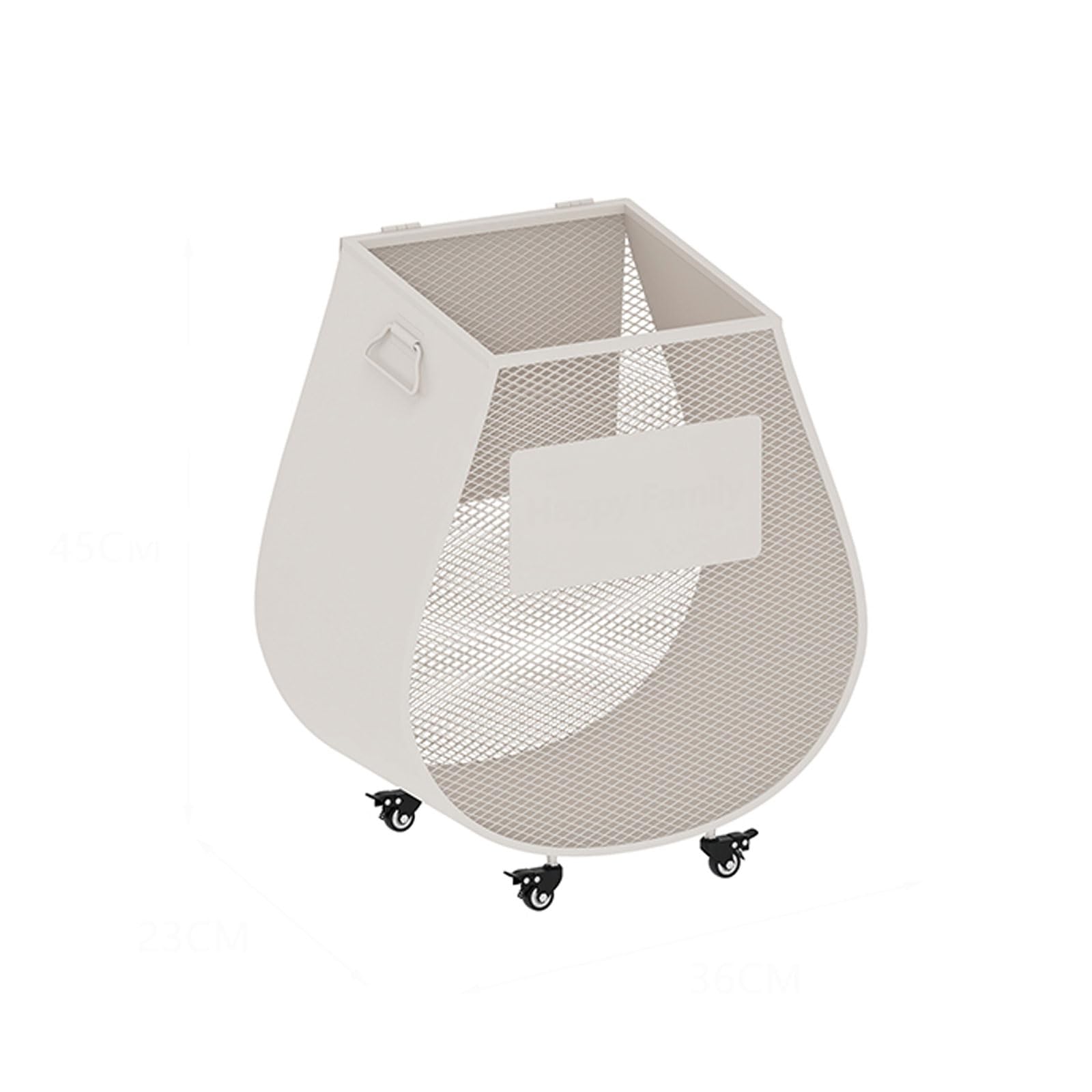 Cesto portabiancheria con Ruote bloccabili, Cesto portabiancheria in Rete Metallica, Carrello portabiancheria per la casa, Cesto portabiancheria Sporco, Organizer per Giocattoli Resistente p