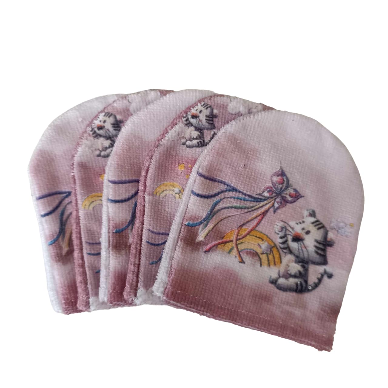 Gants de toilette tigre blanc pour simplifier le change de bébé en voyage