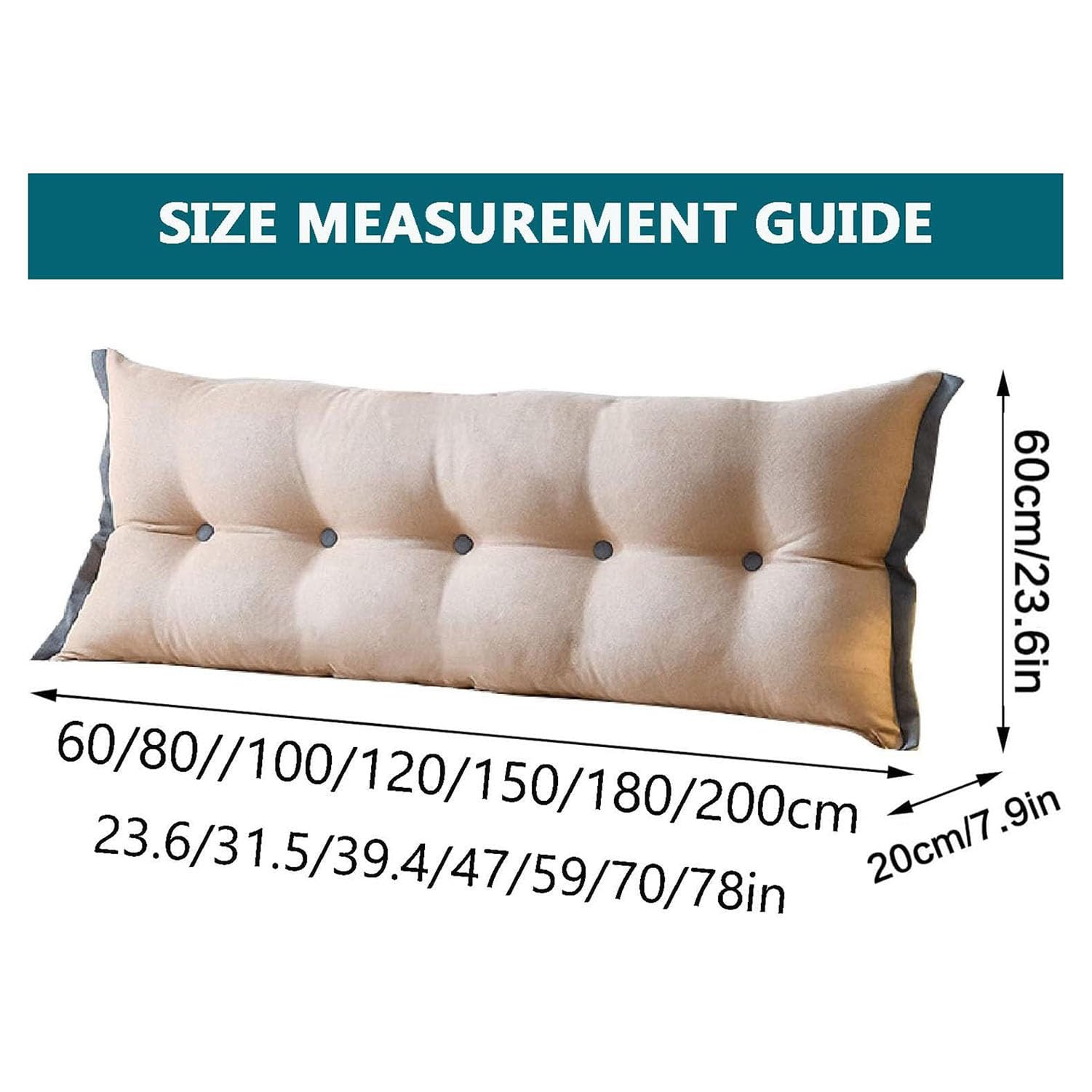 CCXXYGWJ Almohada de Cuña Triangular 80x50x20cm - Soporte Lumbar para Lectura y Relajación del Respaldo - Respaldo Acolchado para Cabeceros y Comodidad