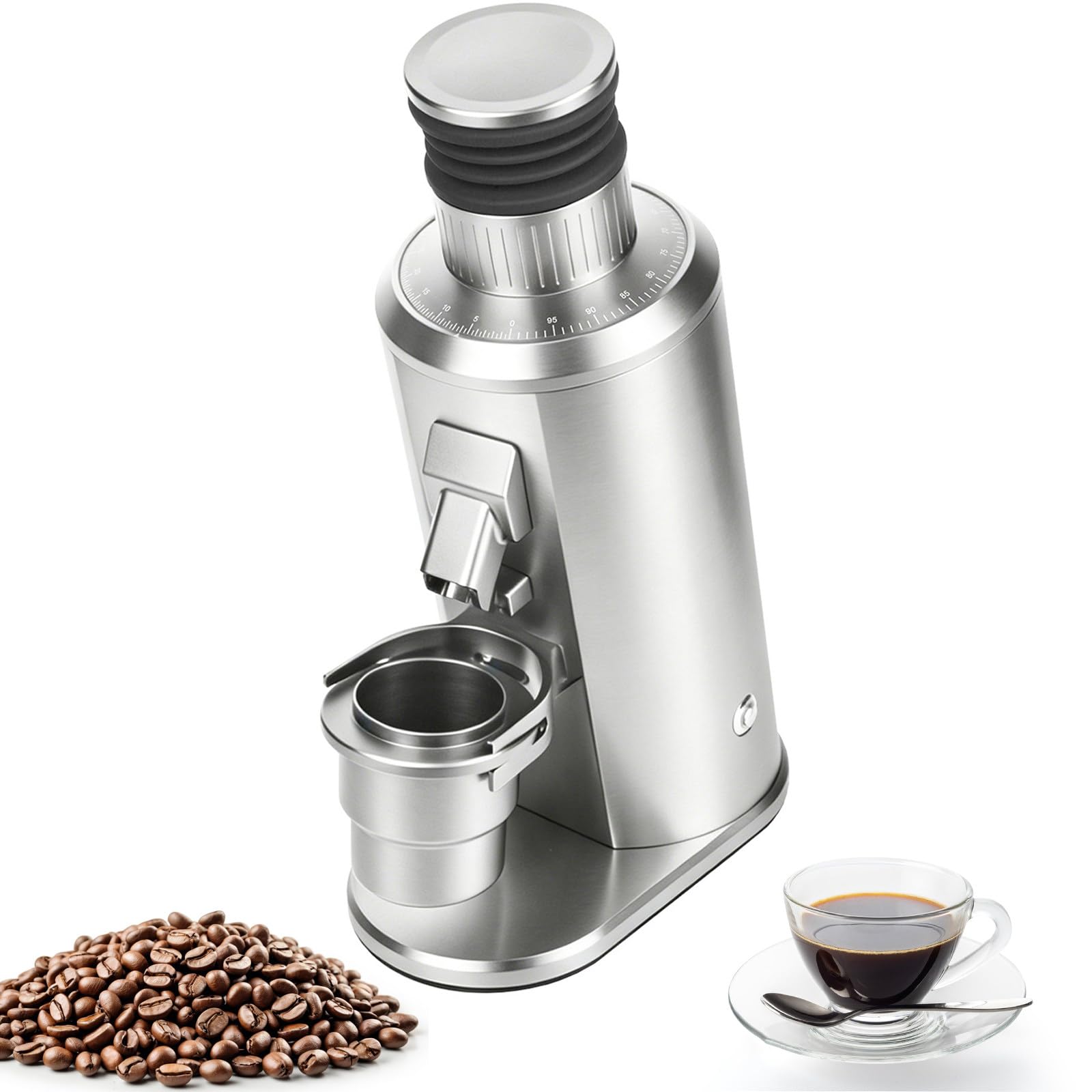 ORIDLECTAL Electric Bean Coffee Grinder Professional Espresso Grinder Burr Grinder Black