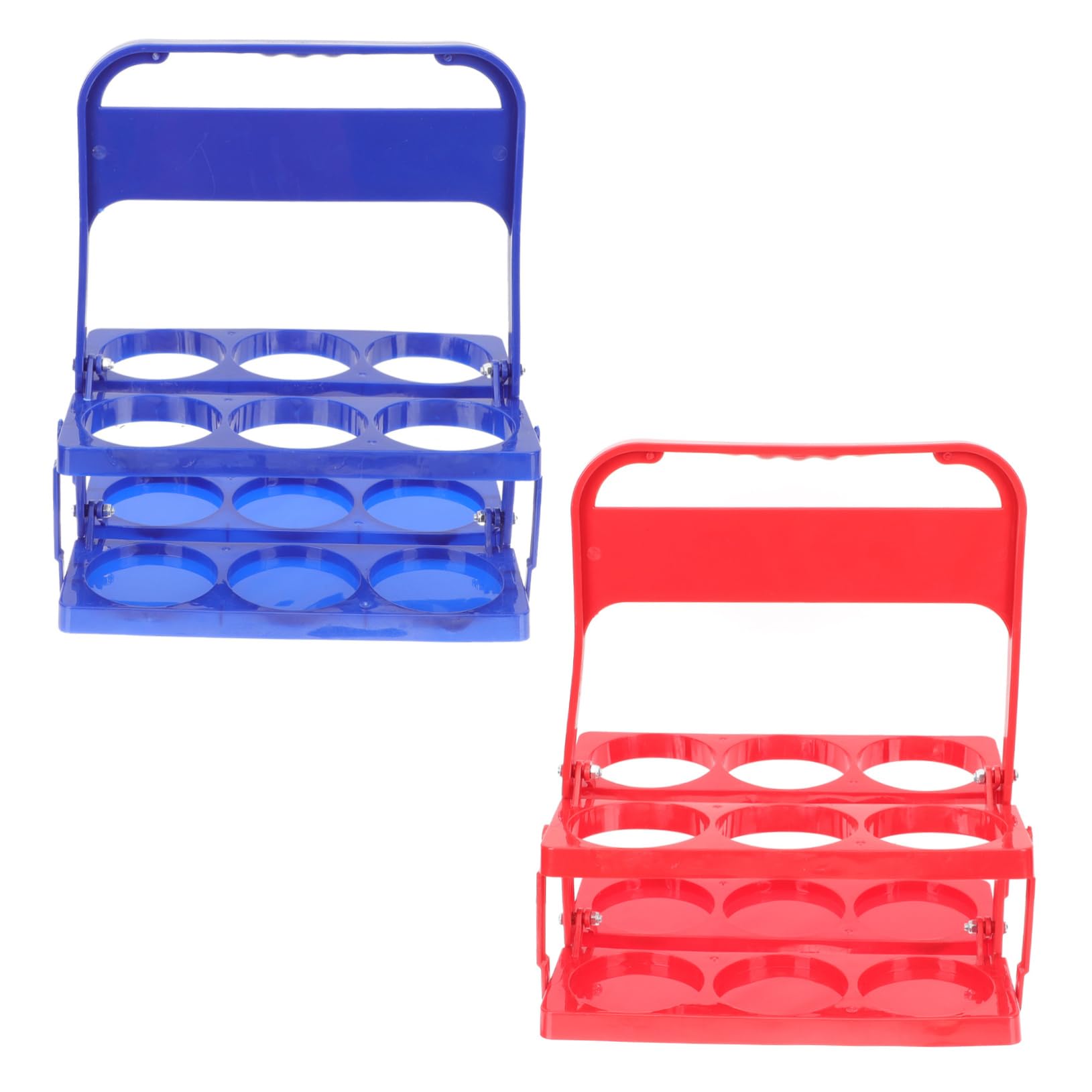 Ciieeo 2Pcs Plastic Beer Bottle Carrier Sturdy Wine Bottle Rack for Kitchen Organization and Countertop Storage Lightweight and Portable Beer Basket for Bars and Parties