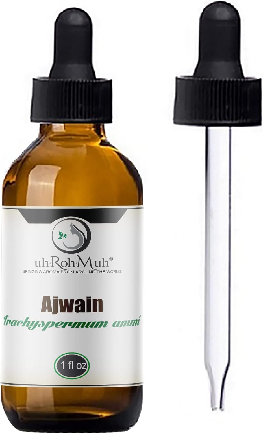 Ajwain Essential Oil || Trachyspermum Ammi || Pure & Natural || India – 2 fl oz with Glass Dropper