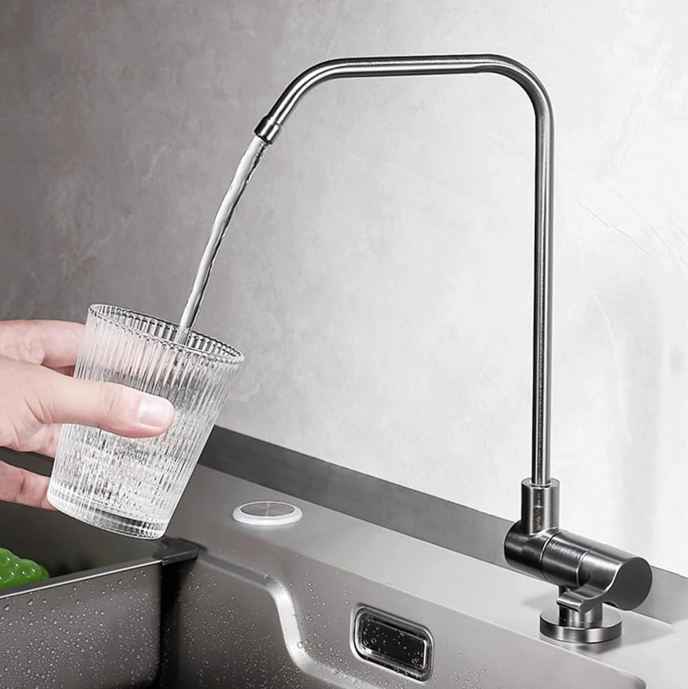 GLETSF 3 Kitchen Tap With Pull Out Sprayer Swivel Spout Mixer Faucet Singlever Waterap For Kitchen Sink Drinking Water Tap Modern Kitchen Mixer,Brushed Gold-A,Black-A
