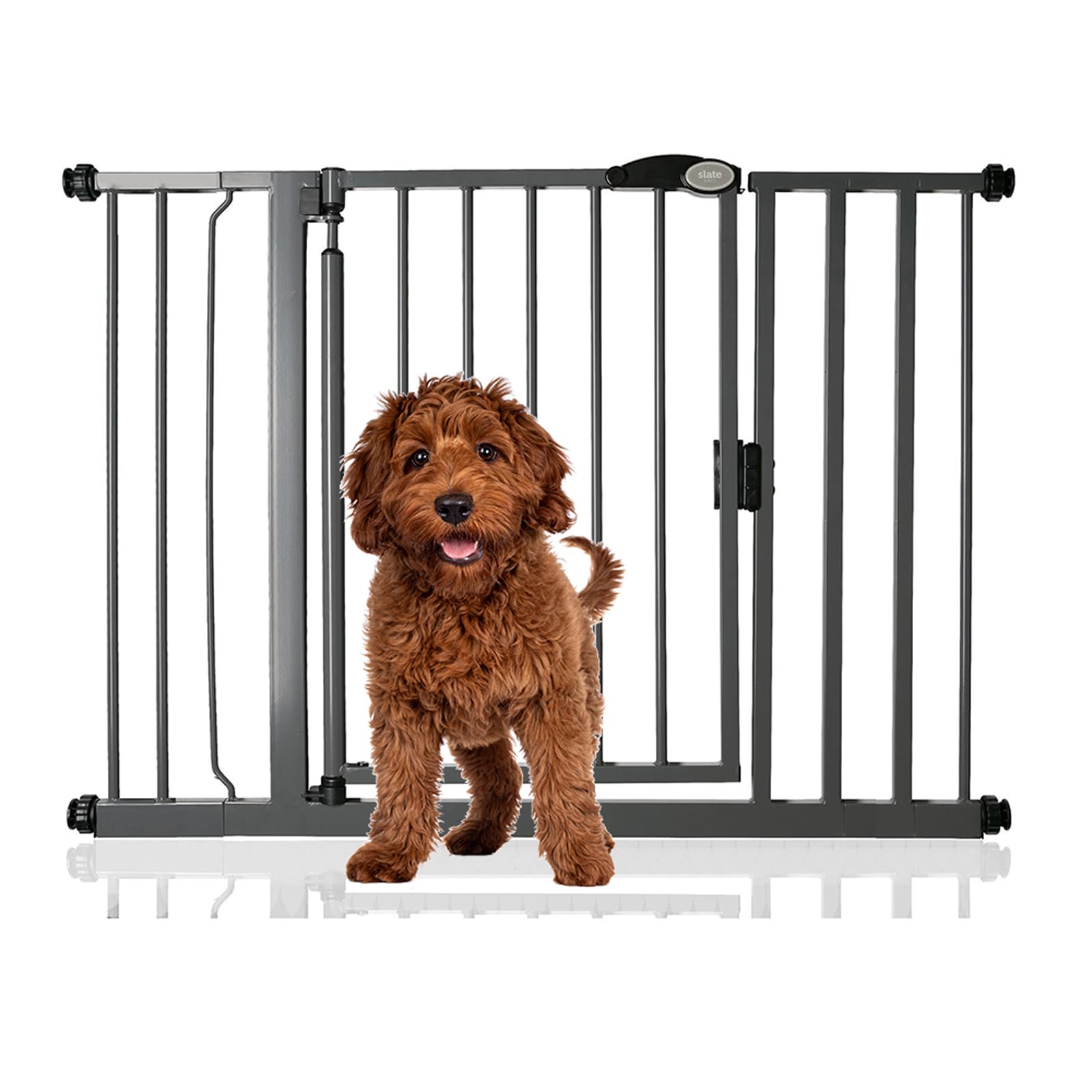Bettacare Auto Close Pet Gate, 75cm - 82cm, Matt Black, Pressure Fit Stair Gate for Dog & Puppy, Safety Barrier for Doors Hallways and Spaces, Easy Installation — view 38