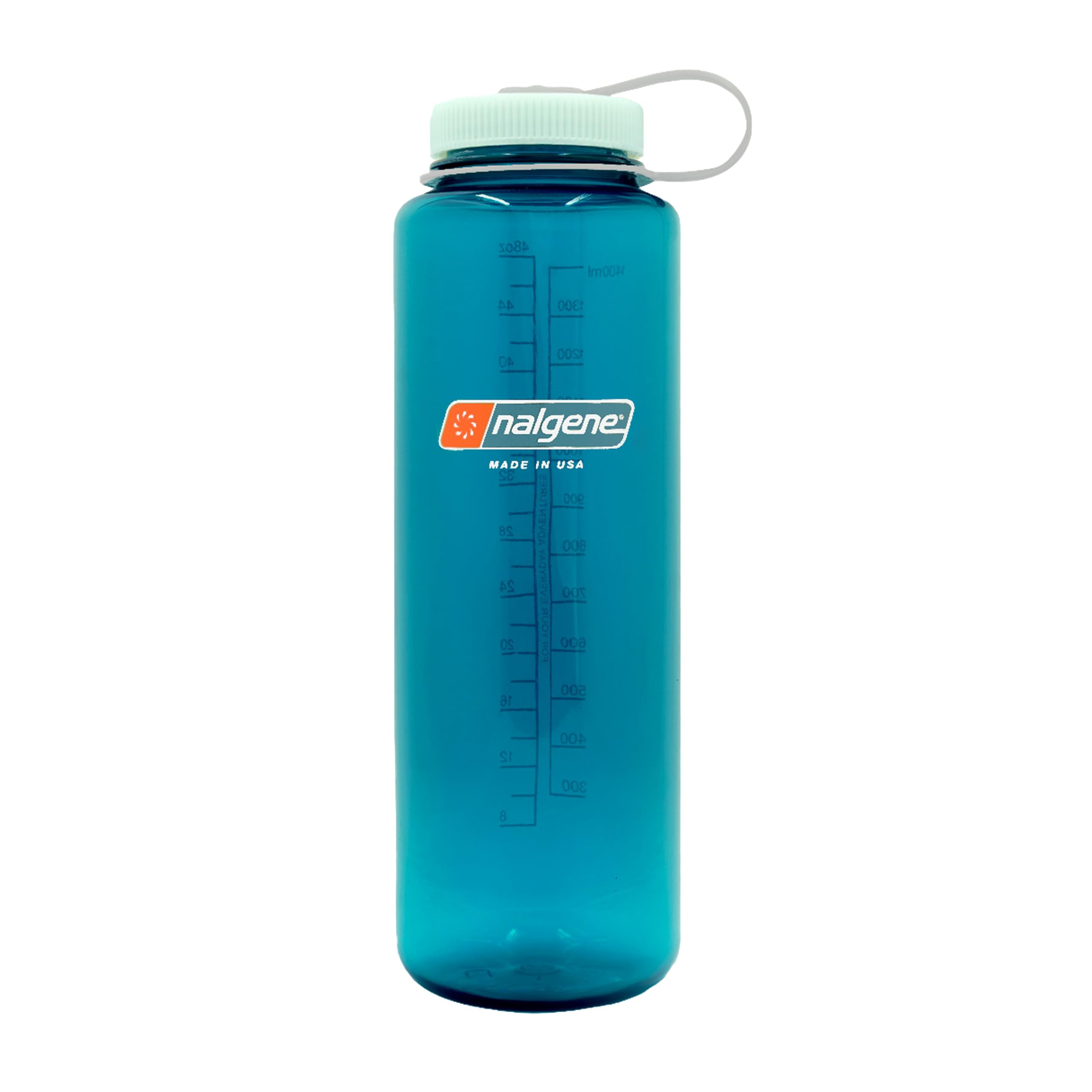Nalgene Sustain Tritan BPA-Free Water Bottle Made with Material Derived from 50% Plastic Waste, 48 OZ, Wide Mouth, Trout