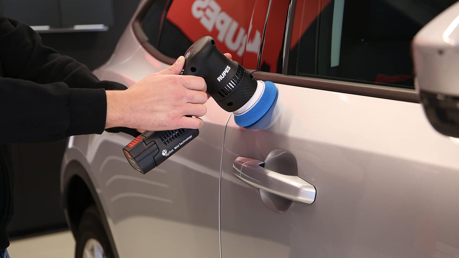 RUPES iBRID MINI polisher kit BETA 1-HLR75 1-Charger 2-Battery Pack- Consumable