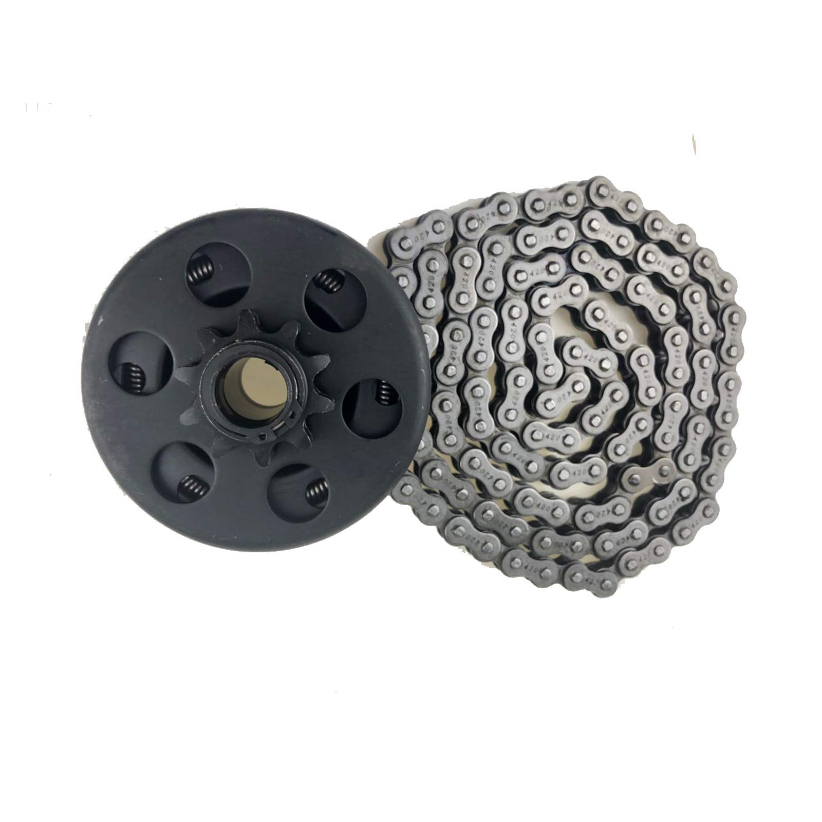 LucaSng - Embrague centrífugo de 3/4 pulgadas de diámetro de 10 dientes 10T #40/41/420 cadena para Go Kart Mini Bike 6.5HP