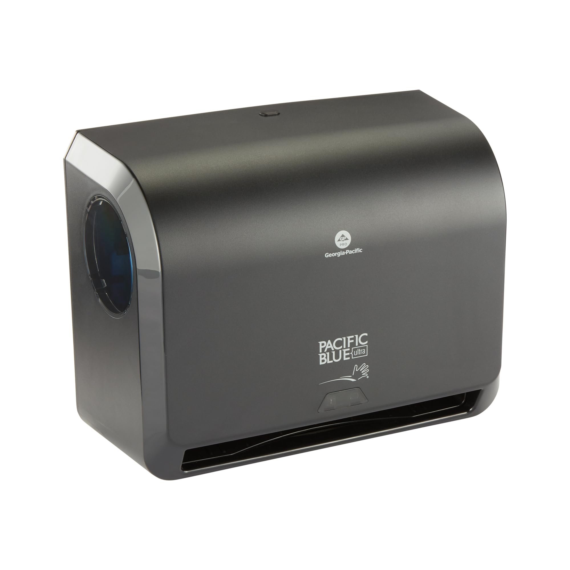 Pacific Blue Ultra 9" Mini Automatic Paper Towel Dispenser by GP PRO (Georgia-Pacific), Black, 54518, 14.1" W x 6.5" D x 11.1" H - New Version
