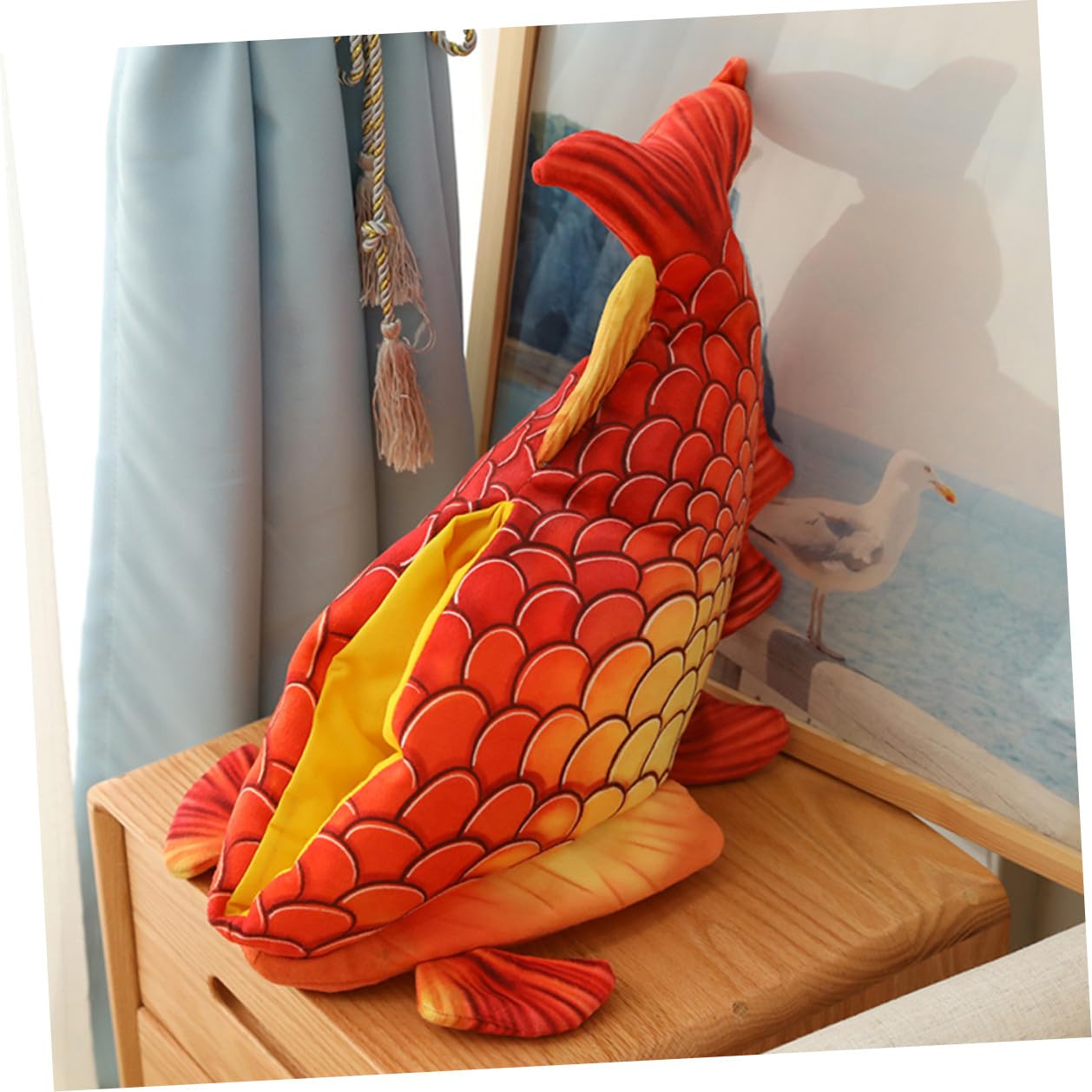 Gatuida Gorro Divertido de Halloween para Disfraz Diseño de Pez Rojo Accesorio para Actuaciones y Fiestas Temáticas Material Cómodo y Fácil de Limpiar