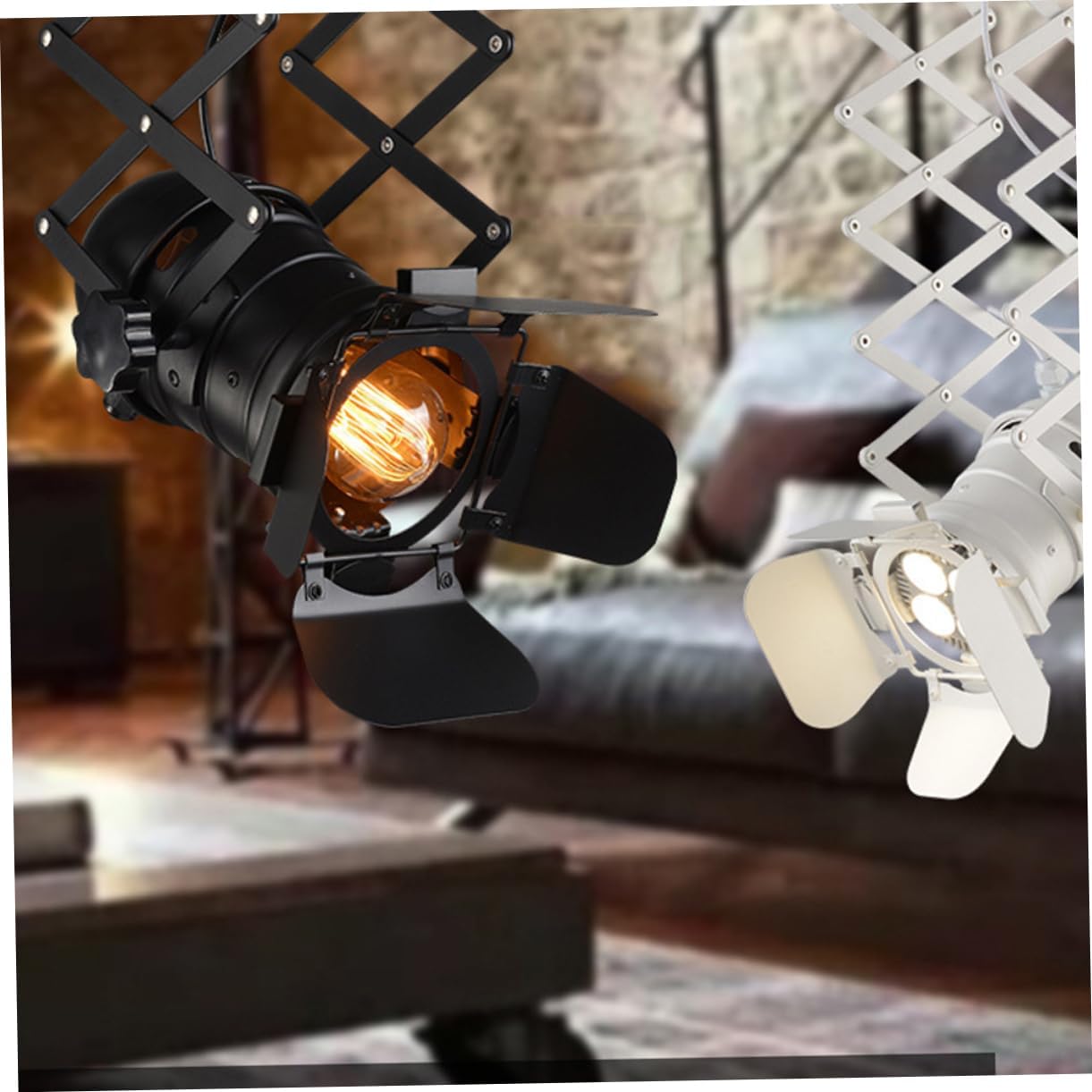 PRETYZOOM LED Track Spotlight Adjustable 4-Leaf Design Metal Construction Warm Yellow Light 3000K for Home and Store Use Easy Installation