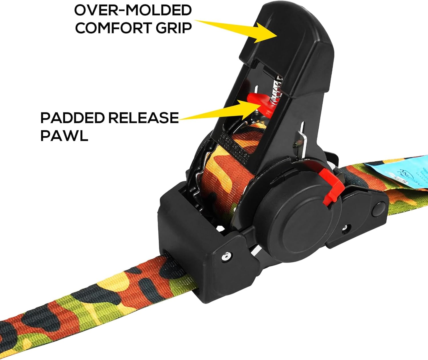 ANLULOAD Retractable Ratchet Strap,S Hook Retractable Tie Down Strap for Motorcycles, Boats,Atvs,Utvs. (1.5In*13Ft) 2pack