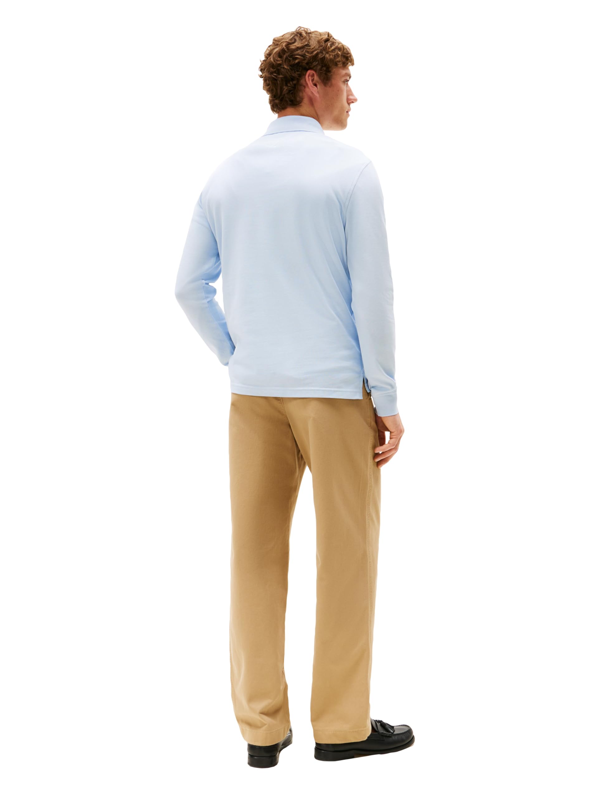 Tommy Hilfiger Long Sleeve Polo Shirts in Regular Fit with Stretch And Organic Pique Cotton Polo Manica Lunga Regular Fit con Stretch e Cotone piqué Biologico Uomo (Pacco da 1)
