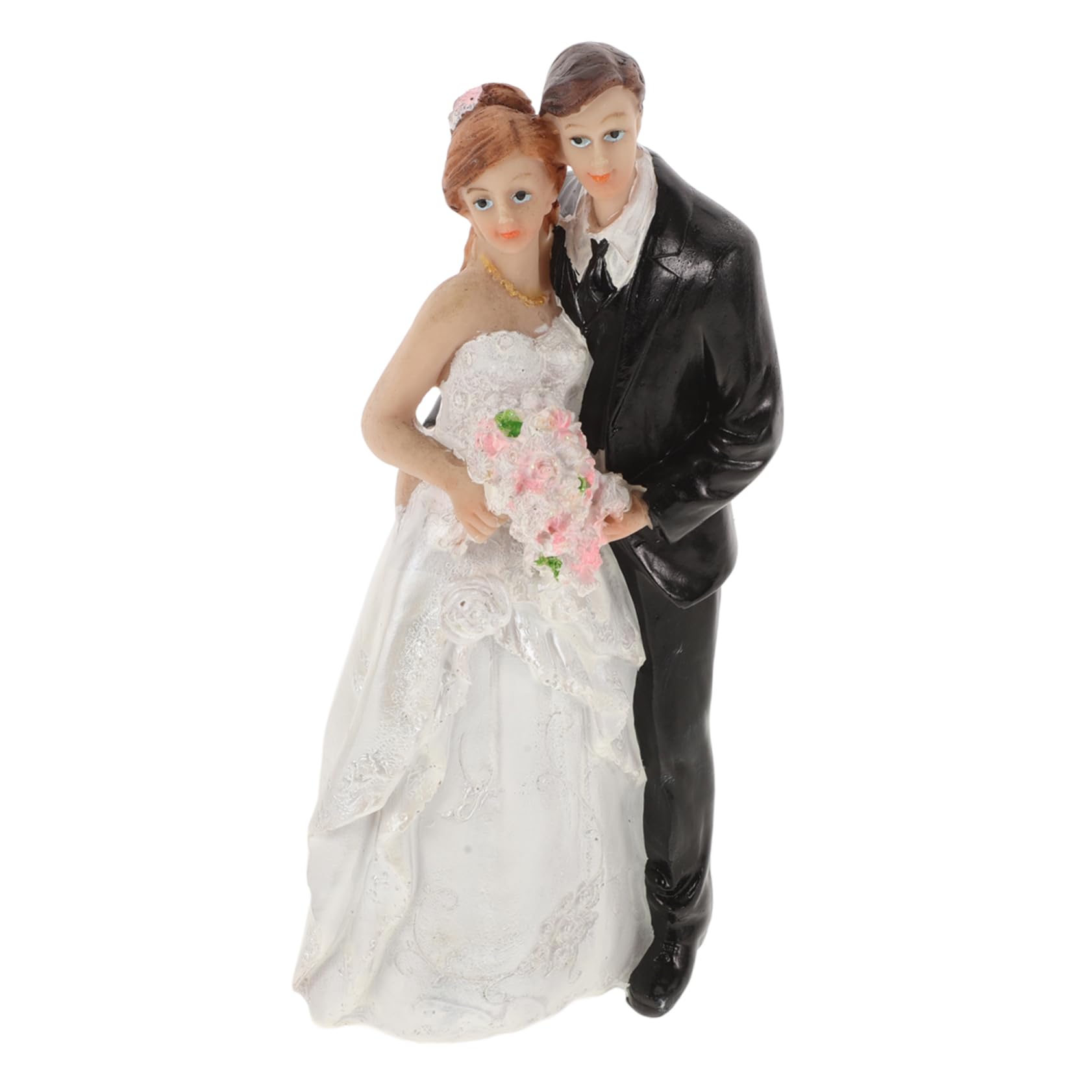 Mr und Mrs Hochzeit Tortenfigur für Brautpaar aus Harz Hochzeitstortendekoration und Tischdekoration für Kuchen Multifunktionale Paarfigur mit Langlebigem Design