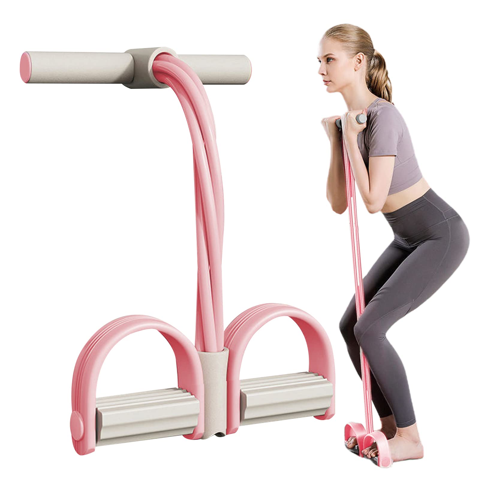 Fitnessbänder 4-Schlauch Mit Griffen - Widerstandsband Für Yoga & Training