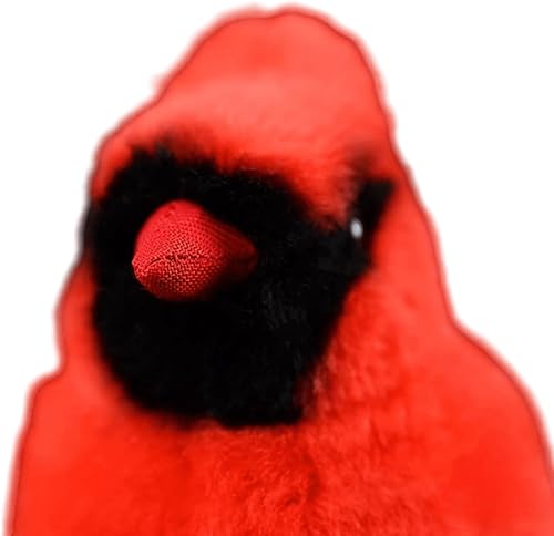 Miniatura 3 de lilizzhoumax Peluche cardenal, peluche de pájaro de simulación, felpa suave, juguetes para niñas, regalos Kawaii para niños, decoración del hogar,