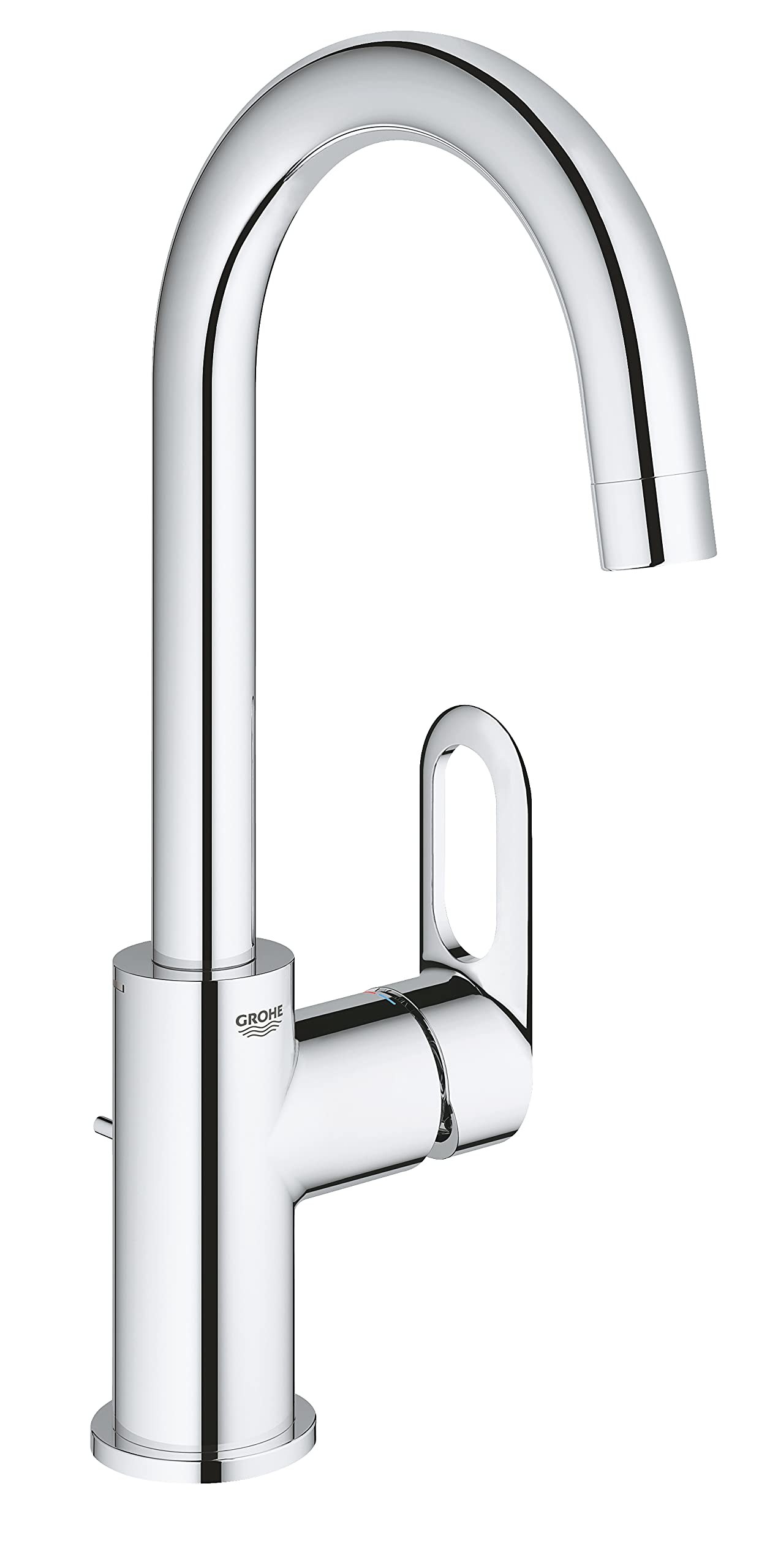 Grohe Bauloop 23763000 Washbasin Mixer Tap L-Size With Pull Rod, Large