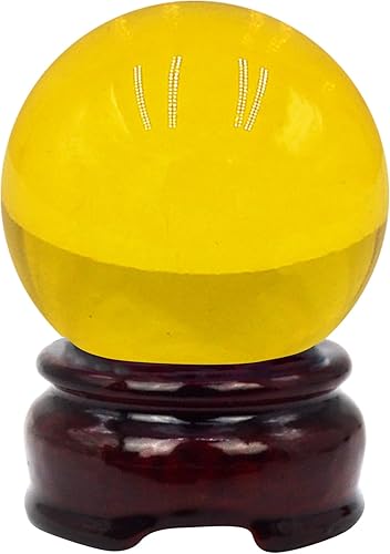 Feng Shui - Bola de cristal multicolor de 1.969 in, cuentas mágicas naturales raras asiáticas, esfera curativa, globo de cuarzo, bolas de fotografía