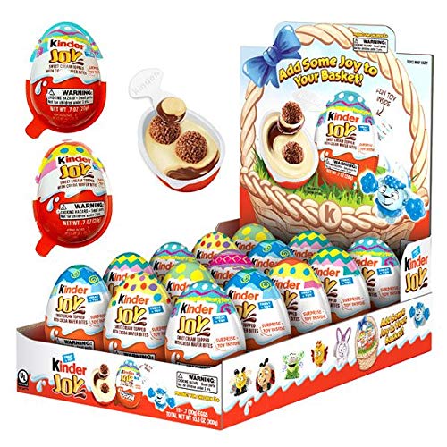 Kinder Joy Eggs, Easter Toys Special Edition, 0.7 Ounce Eggs - 15 Count Display Box - Toys may vary