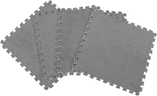 Beatifufu 4 Peças Tapete De Quebra-Cabeça Colchão De Pelúcia Dobrável Tapete De Brincar Para Bebê Interno + Piso + Tapete Quebra-Cabeça Quebra-Cabeças De Chão Para Crianças Tapetes De