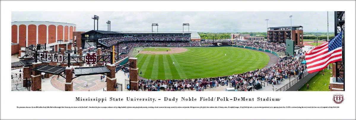 Mississippi State Baseball - College Posters, Framed Pictures and Wall Decor by Blakeway Panoramas