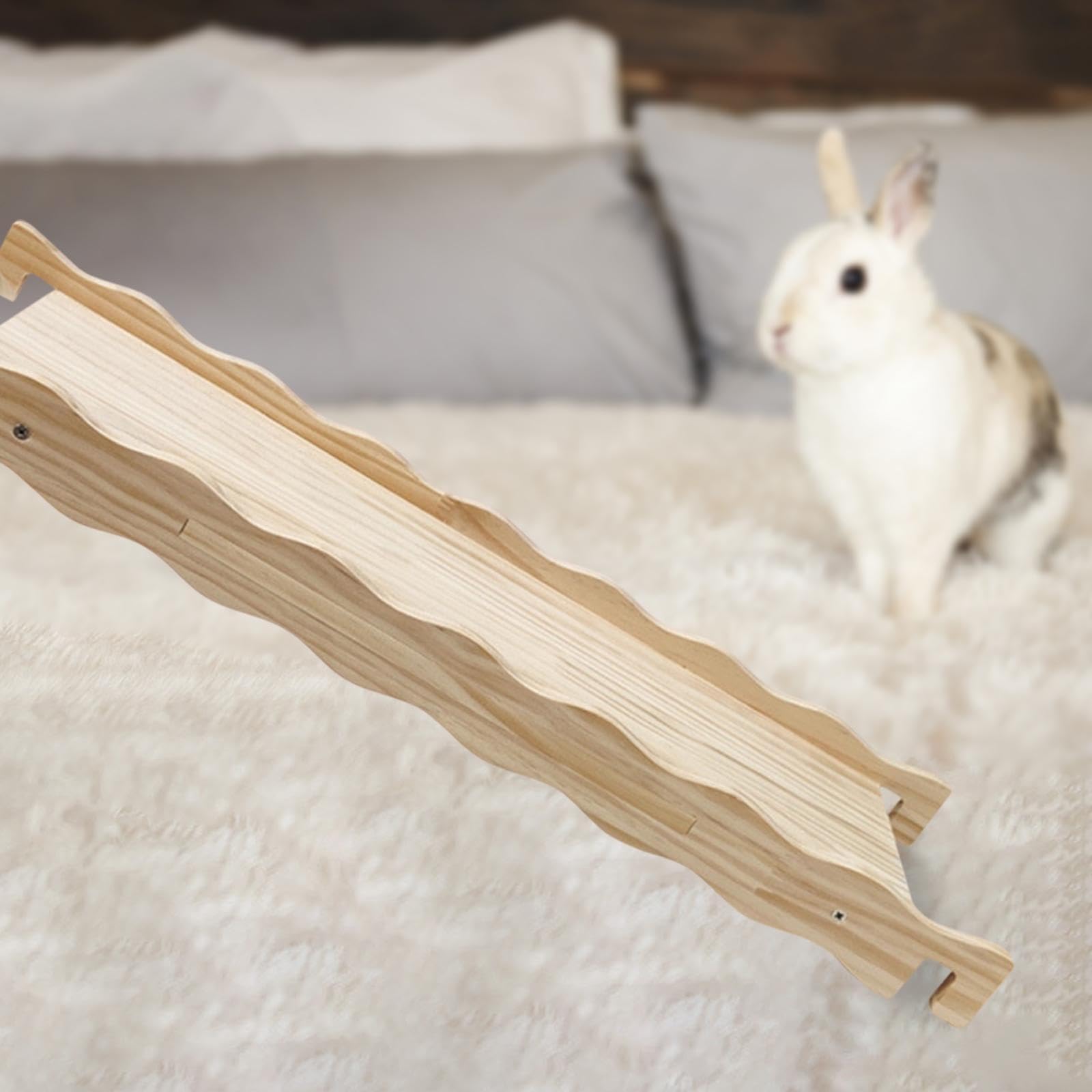 Holzleiter für Hamster Holzkäfig Hängebrücke Rampe Kleintierleiter Aus Natürlichem Material Als Beschäftigung für Mäuse Zwerghamster Gerbils in Wohnun, C