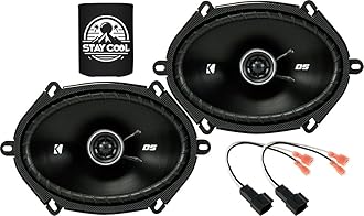 KICKER Speakers 6X8 inch for Ford F-150 1999-2014 Upgrade Kit - Pair of DS Series with Harness, Coaxial Car Audio Front or Rear Door Speaker 43DSC6804