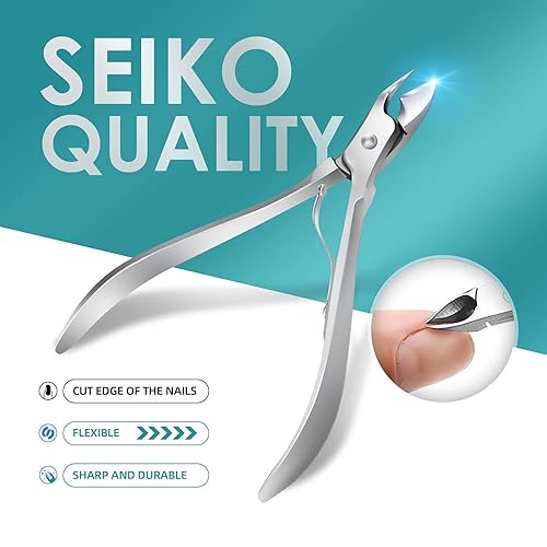 Miniatura 3 de WOAMA - Juego profesional de manicura con 30 piezas de acero inoxidable de color plata en estuche negro