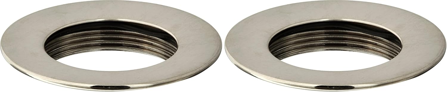 American Standard M962457-2950A Flange & Washer F/EZ Metal Drain Satin Nickel (Pack of 2)